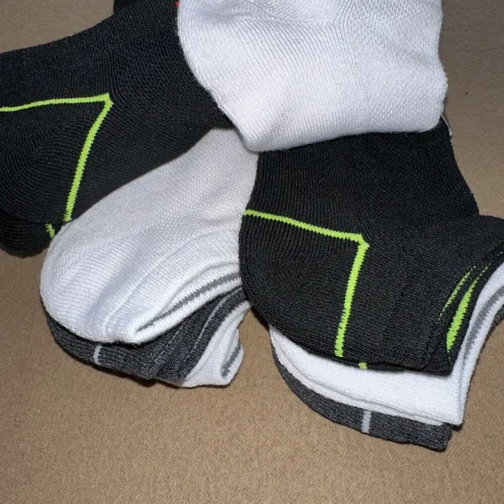 Reebok MEN'S SOCKS LOW CUT PERFORMANCE TRAINING 6-Pack SHOE SIZE 6-12.5
